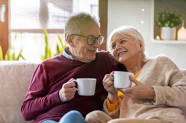 happy elderly couple